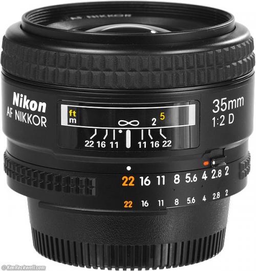 Lens Nikon Ai AF Nikkor 35mm F2 D